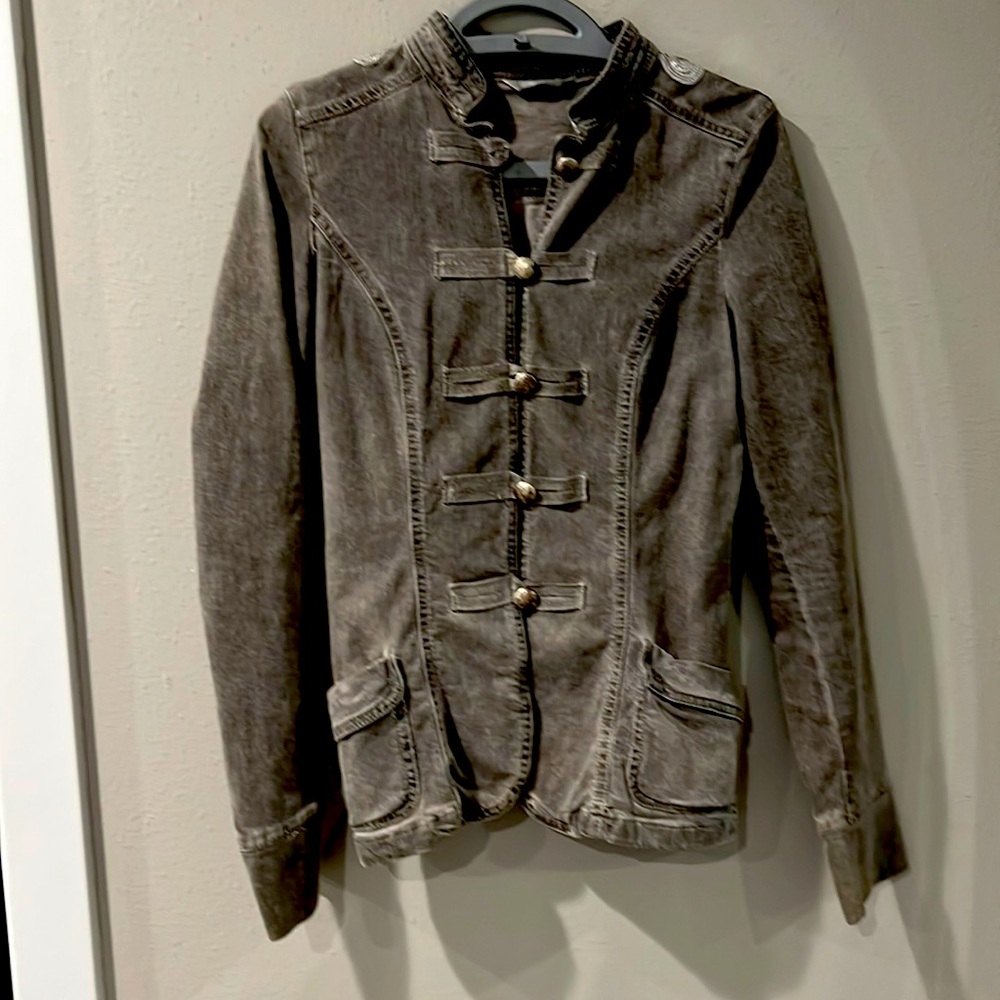 Light grey, Small Promod jeans jacket.
